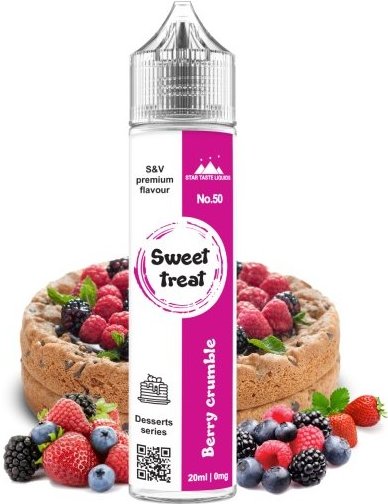 Star Taste Liquids Sweet Treat Berry Crumble Shake & Vape 20 ml exp 11/25