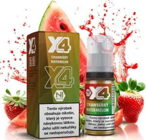 X4 Bar Juice - Jahoda a meloun (Strawberry Watermelon) 10ml - 10mg