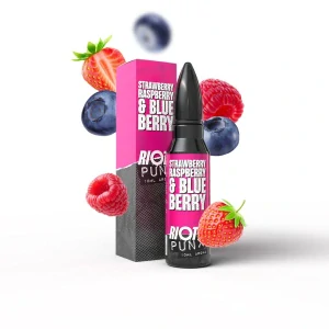 Riot Squad PUNX S&V 10ml Strawberry Raspberry & Blueberry (Jahoda, borůvka a malina)