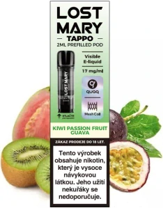 Elf Bar Lost Mary Tappo cartridge Kiwi Passion Fruit Guava 17 mg