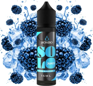Bombo Solo Juice S&V 15ml Blue Razz Ice (Ledová modrá malina)