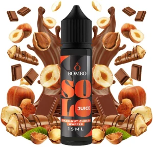 Bombo Solo Juice S&V 15ml Hazelnut Choco Waffer (Tyčinka s lískooříškovým krémem)