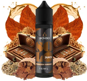 Bombo Solo Juice S&V 15ml Tobacco Cubano (Kubánský doutníkový tabák)