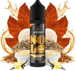 Bombo Solo Juice S&V 15ml Vanilla Custard Tobacco (Tabák s vanilkovým custardem)