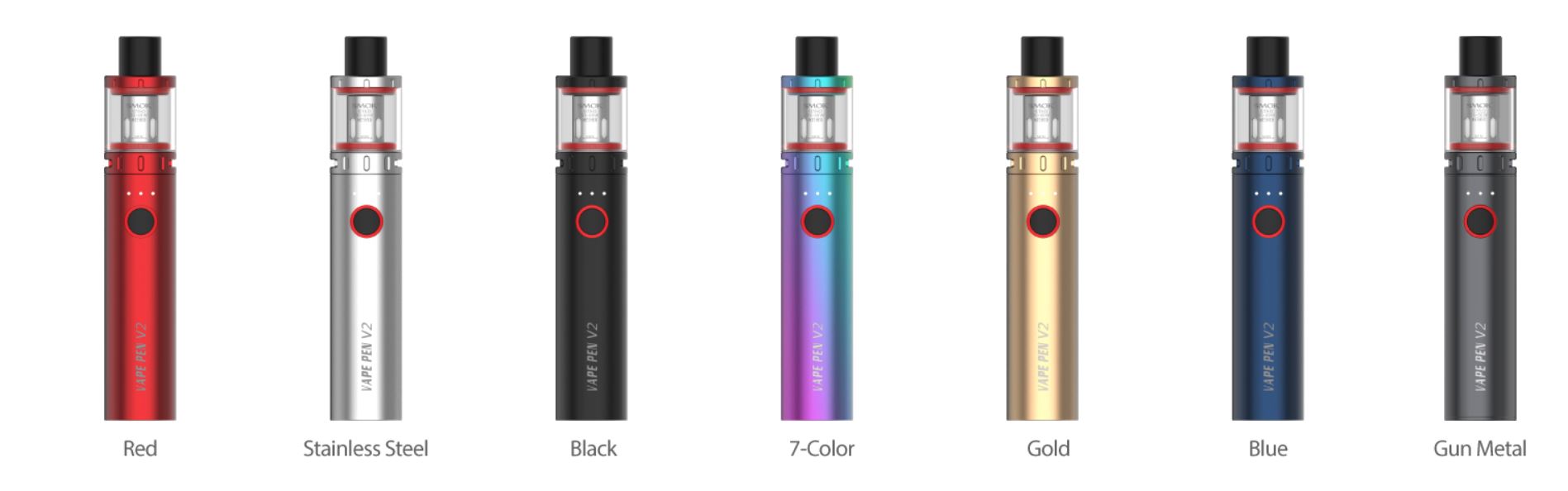 Smoktech Vape Pen V2 elektronická cigareta 1600 mAh Black 1 ks