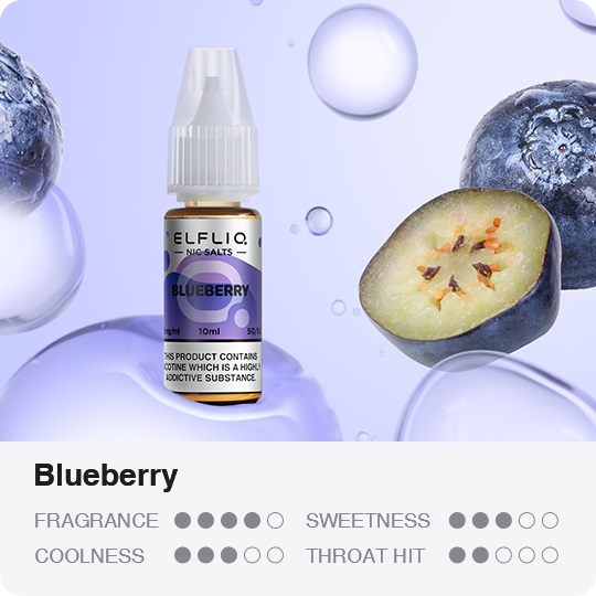 ELFLIQ Nic SALT Blueberry 10 ml 10 mg