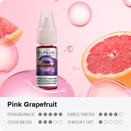 ELFLIQ Nic SALT Pink Grapefruit 10 ml 10 mg