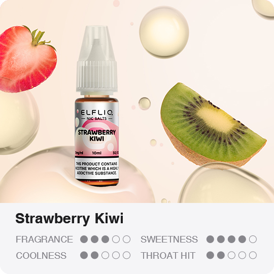 ELFLIQ Nic SALT Strawberry Kiwi 10 ml 10 mg