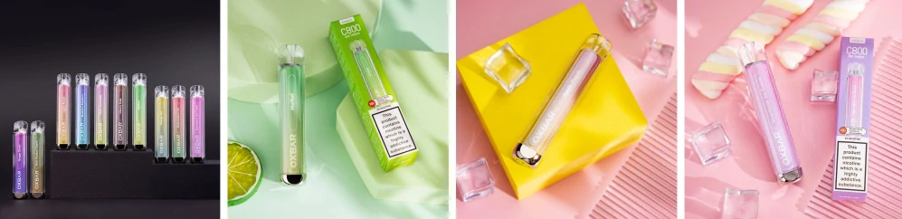 OXVA OXBAR C800 Peach Blue Razz 16 mg 800 potáhnutí 1 ks