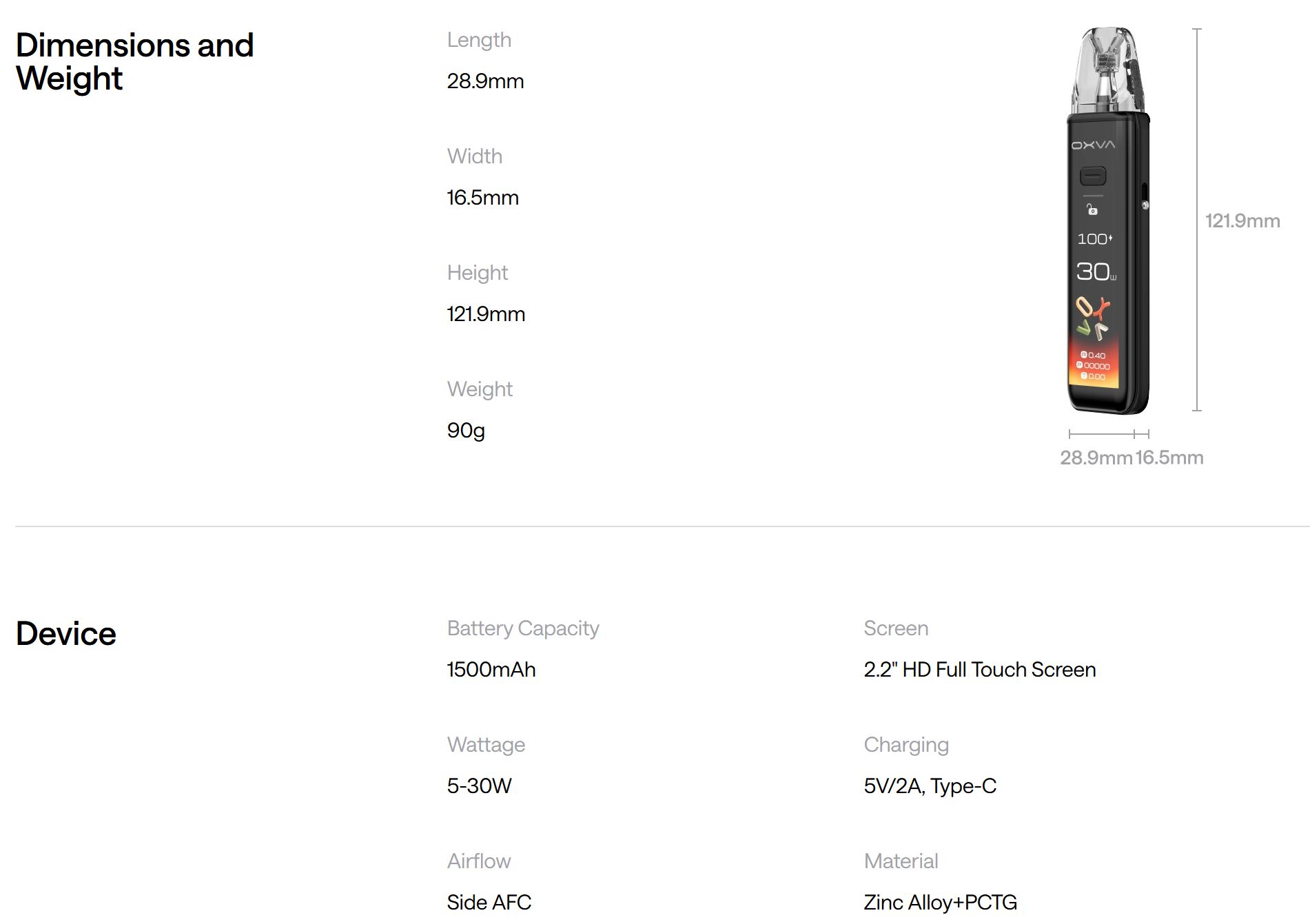 Oxva Xlim 3 Ultra Pod 1500 mAh Ultra Carbon