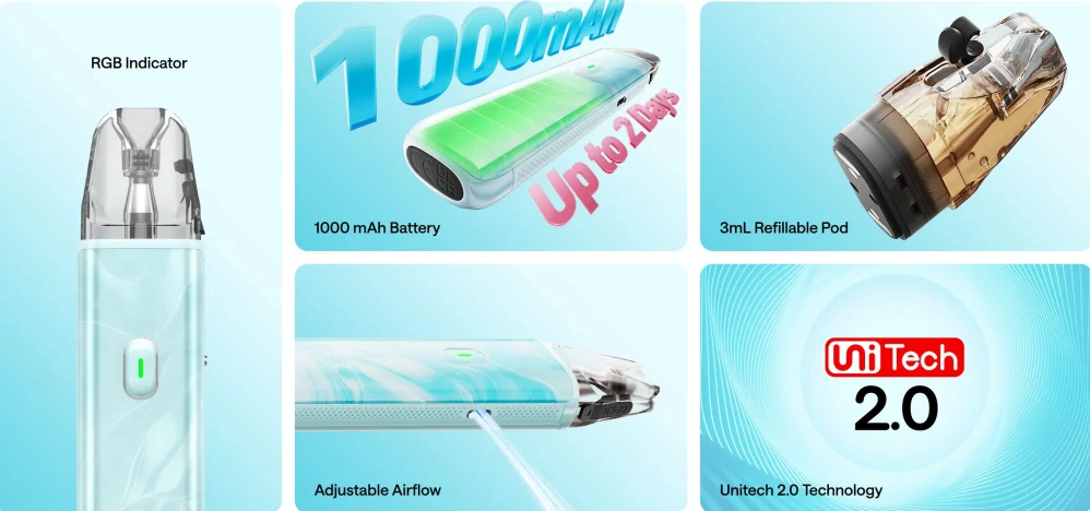 OXVA Xlim GO Lite 1000 mAh Black Carbon