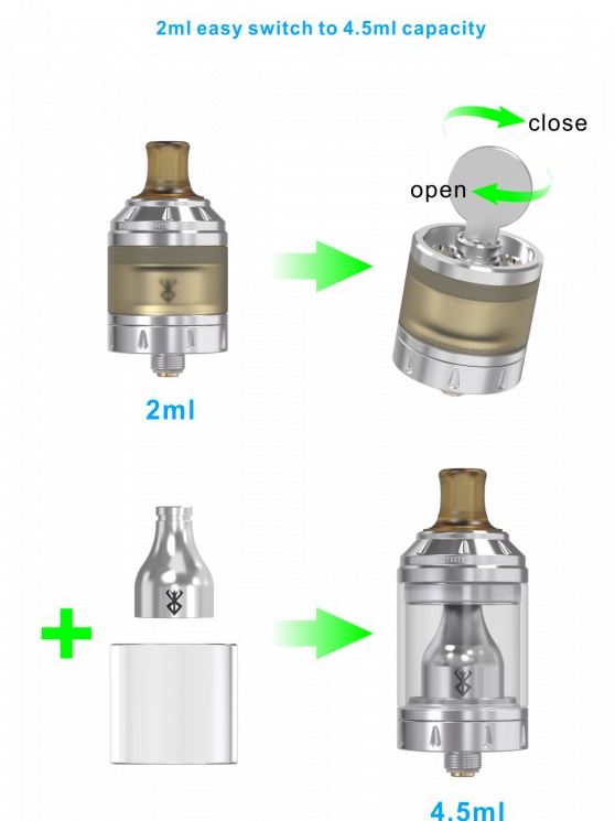 Vandy Vape Berserker MTL RTA atomizér stříbrný