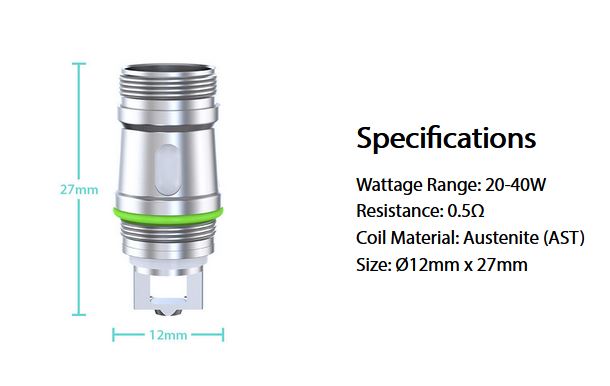 iSmoka-Eleaf EC-A žhavící hlava 0,5ohm