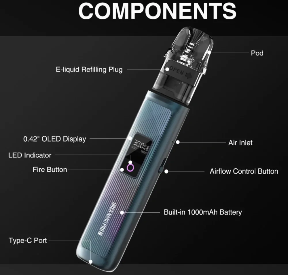 Lost Vape Ursa Nano Pro 2 1000 mAh Storm Black  1 ks