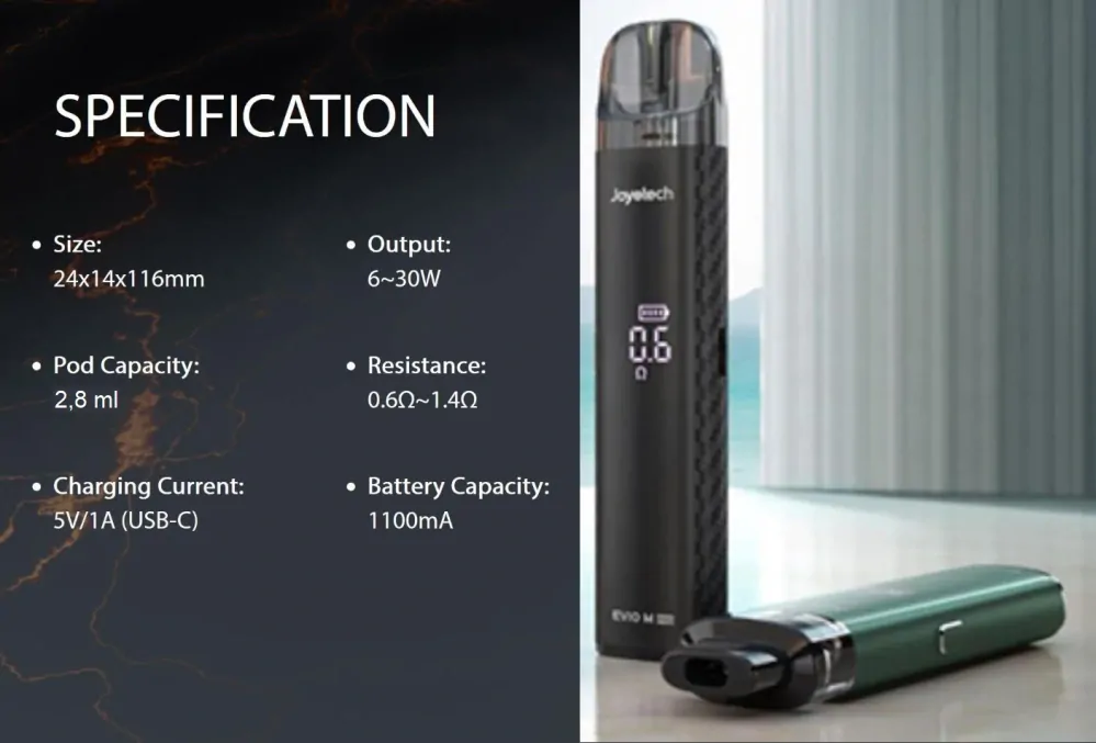 Joyetech Evio M PRO 1100 mAh s Evio Grip Blue 1 ks