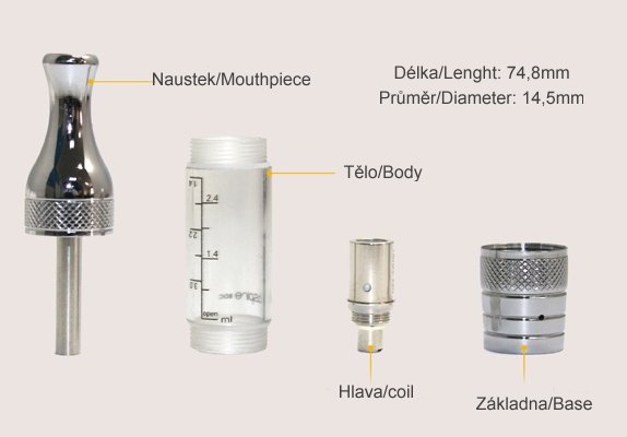 aSpire ET-Victory BVC Clearomizer 1,8ohm čirý 3ml