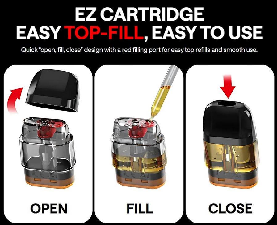 OXVA Xlim EZ Pod Top Fill cartridge 3ml 0,4 ohm