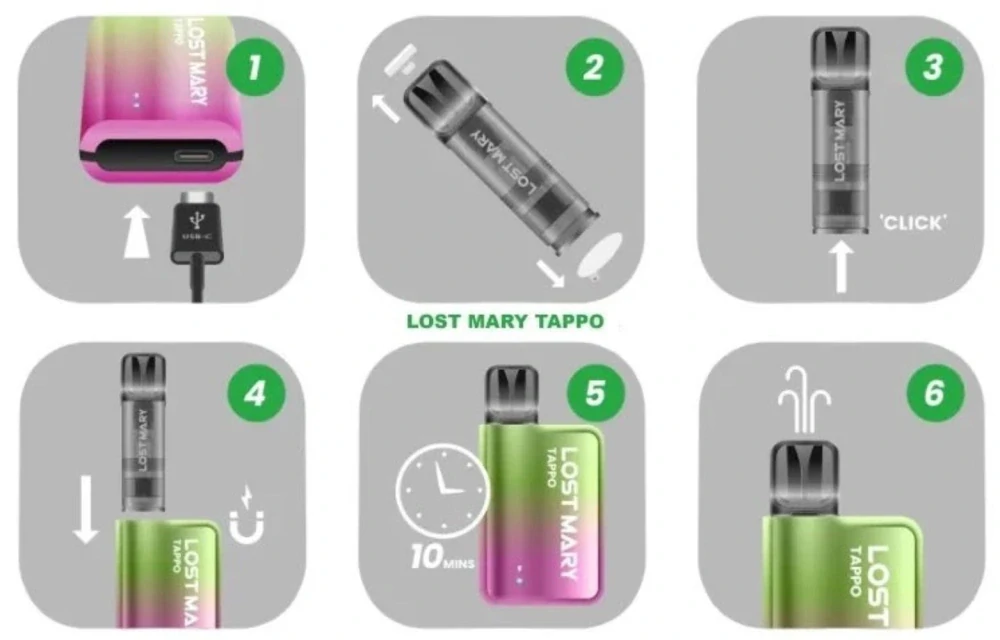 Elf Bar Lost Mary Tappo cartridge Silky Tobacco 17 mg