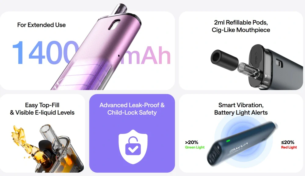 Oxva SlimStick X Pod Kit 1400 mAh Blue