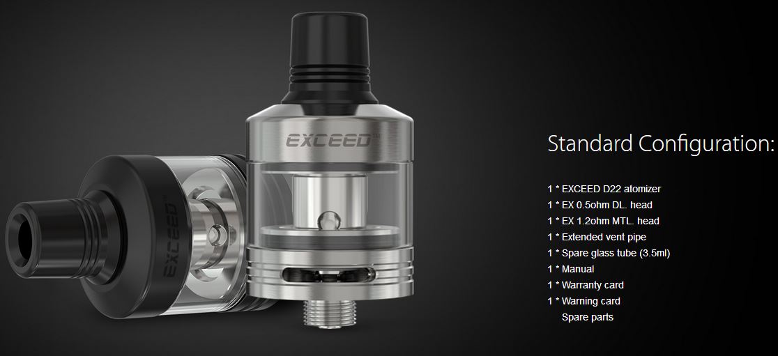 Joyetech Exceed D22 Clearomizér black 2ml