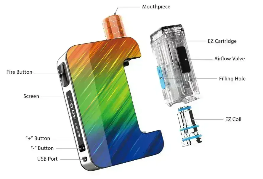 Joyetech EXCEED Grip Pro 40W Full Kit 1000 mAh Blue Star Trail 1 ks