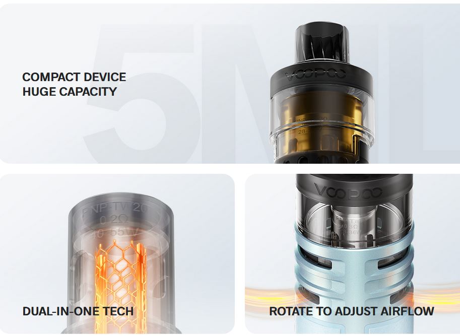 VOOPOO DRAG H40 grip 1500 mAh Full Kit Black