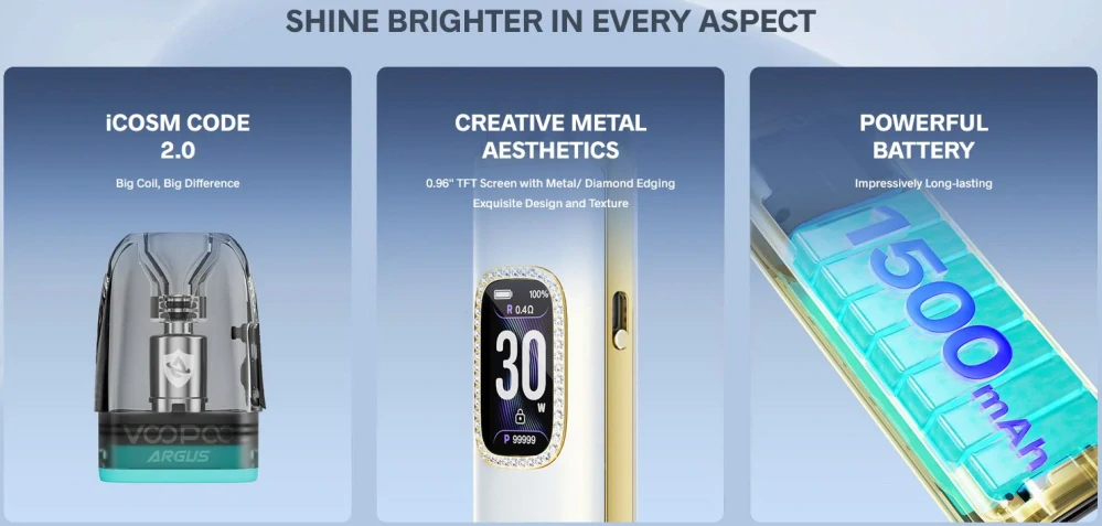 VooPoo Argus G3 Pod 1500 mAh Space Gray 1 ks