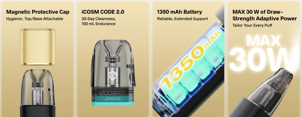 VOOPOO ARGUS KLYC Pod 1350 mAh Dreamy Blue 1 ks