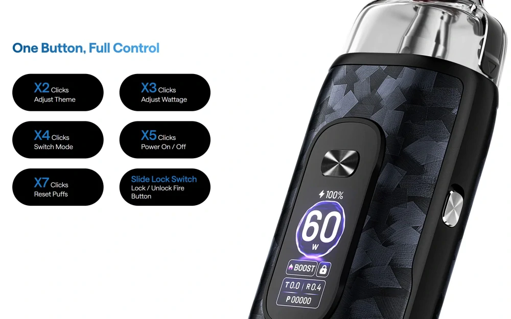 OXVA Vprime 2 Pod 3400 mAh Shard Black