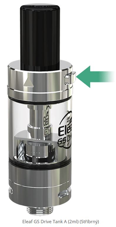 Ismoka-Eleaf Clearomizér GS Drive Tank A Stříbrná 2ml