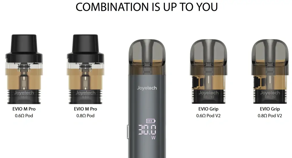 Joyetech Evio M PRO 1100 mAh s Evio Grip Blue 1 ks