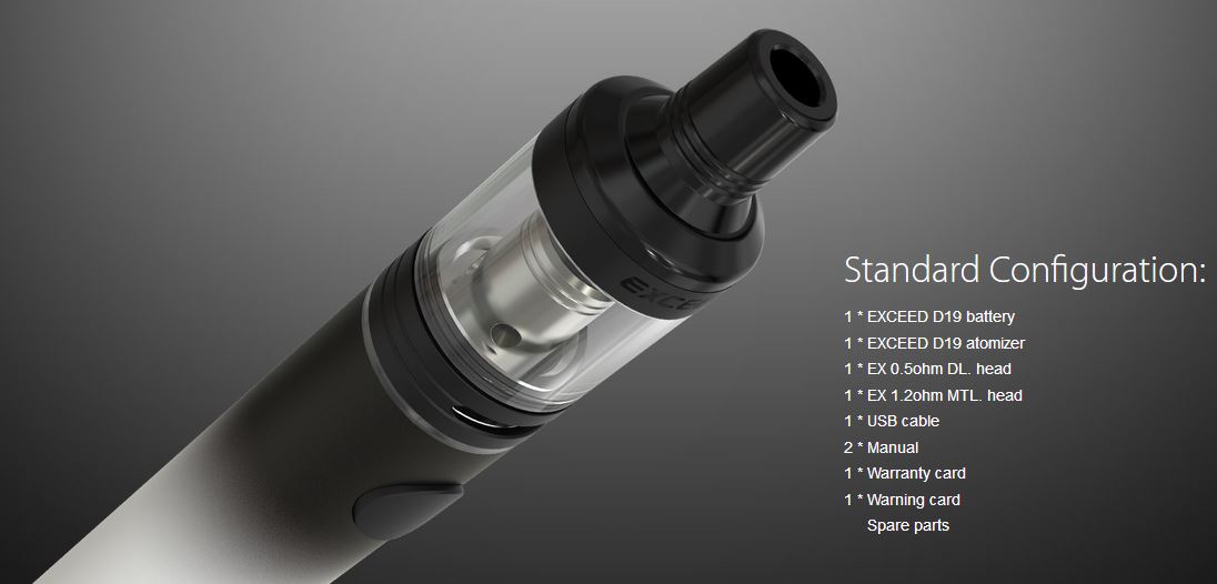 Joyetech Exceed D19 sada 1500mAh Černá 1ks