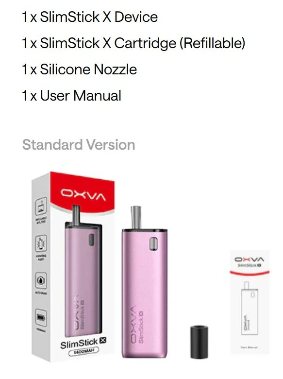 Oxva SlimStick X Pod Kit 1400 mAh Blue