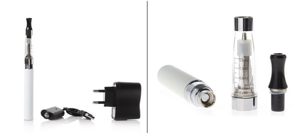 Elektronická cigareta eGo-K (CE4+) 1100 mAh bílá sada 2ks