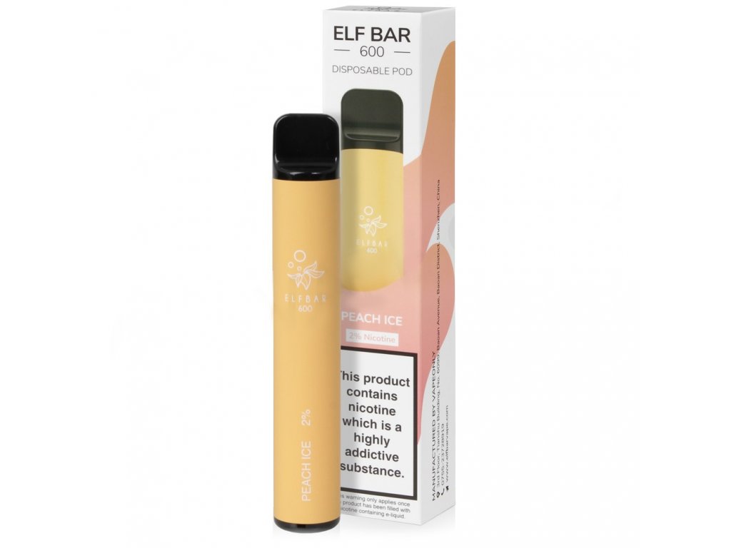 Elf Bar 600 Apple Peach 20mg 550 mAh 1 ks