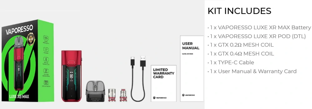 Vaporesso LUXE XR MAX Pod Kit 2800mAh Silver 1 ks