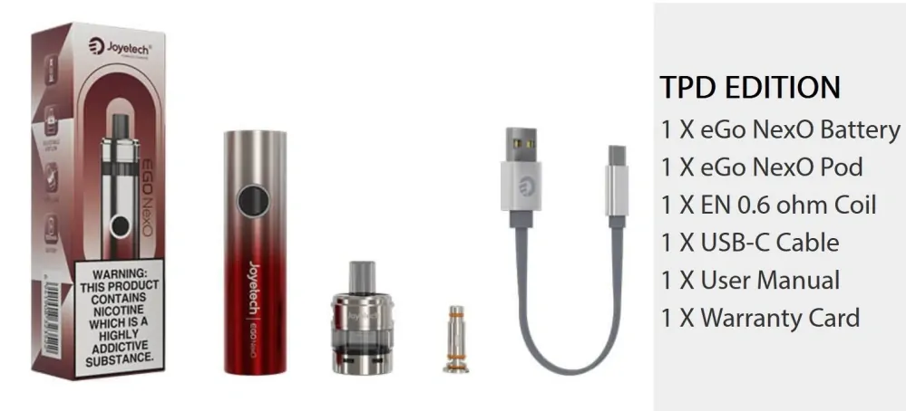 Joyetech eGo NexO Pod 1500 mAh Red 1 ks