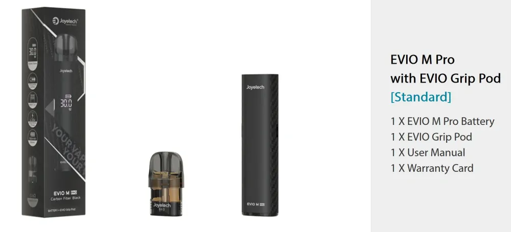 Joyetech Evio M PRO 1100 mAh s Evio Grip Blue 1 ks