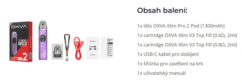 Oxva Xlim Pro 2 Pod 1300 mAh Green Python 1 ks