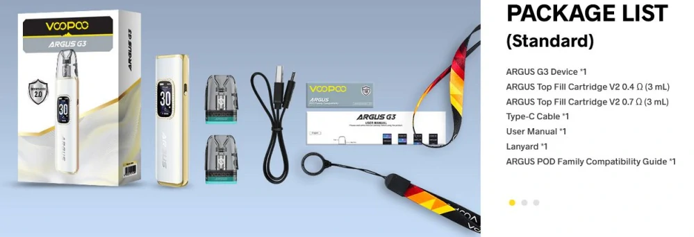 VooPoo Argus G3 Pod 1500 mAh Space Gray 1 ks