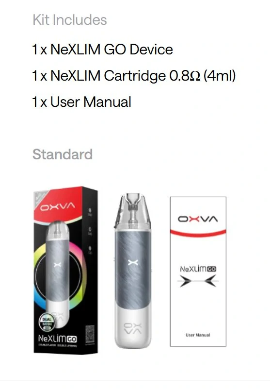 OXVA NeXLIM GO Pod 1800 mAh Starry Blue 1 ks
